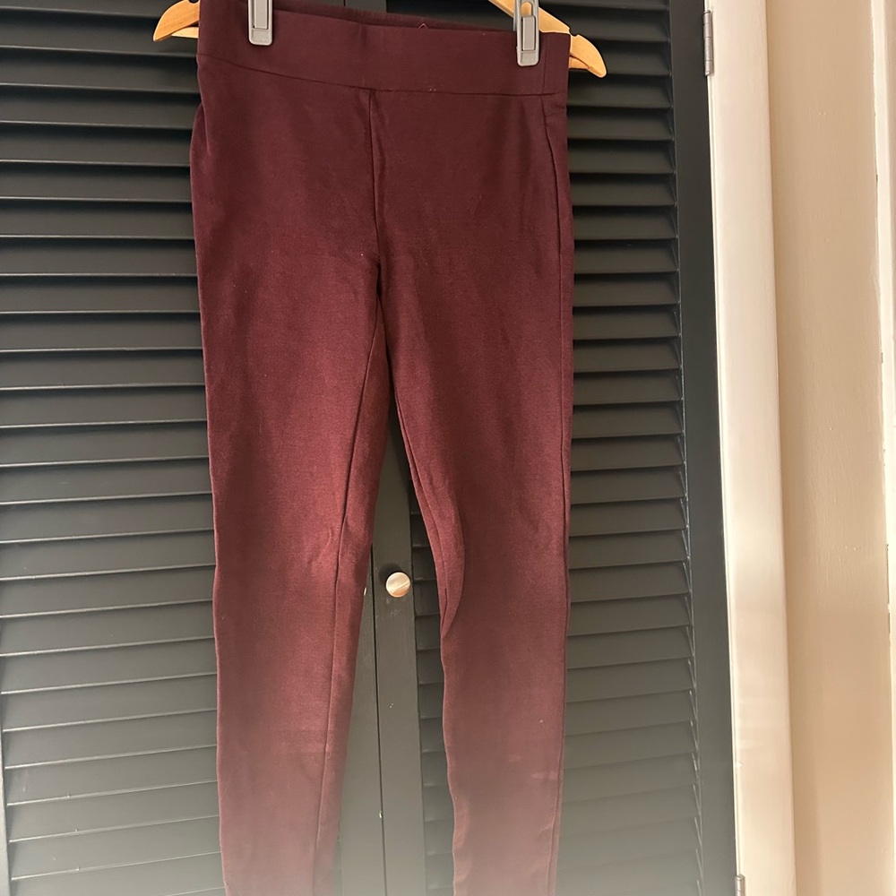 LOFT Women's Burgundy Leggings